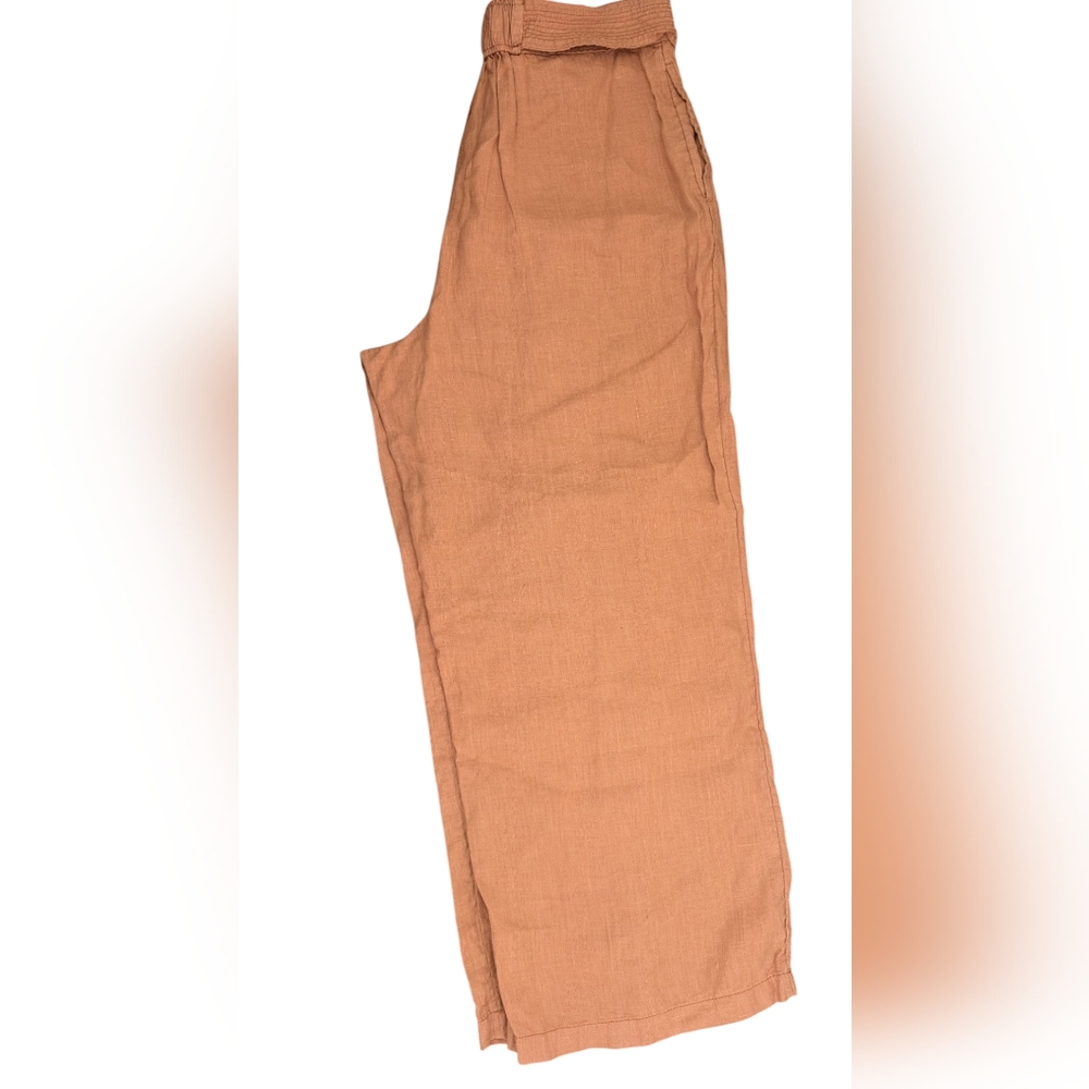 Nicole Miller Tan Ankle Cropped Pants